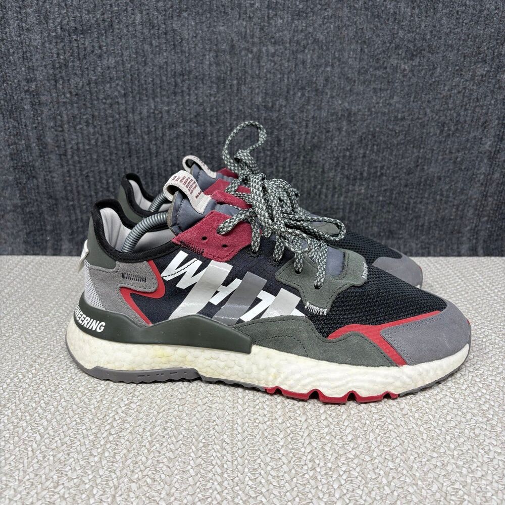 Adidas Nite Jogger White Mountaineering Grey Four Athletic Shoes Sz 10.5 EG1686